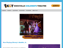 Tablet Screenshot of knoxvillechildrenstheatre.com